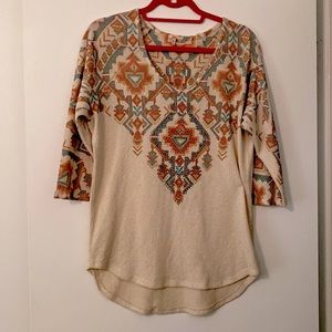 Reba knit quarter length top
